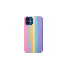 Carregar imagem no visualizador da galeria, Capa de Smartphone Smart Talk Silicone Cover Apple iPhone 12/ 12 Pro Arco-Íris Pastel