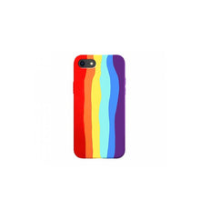 Carregar imagem no visualizador da galeria, Capa de Smartphone Smart Talk Silicone Cover Apple iPhone Xr Arco-Íris