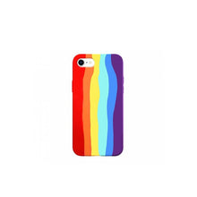 Carregar imagem no visualizador da galeria, Capa de Smartphone Smart Talk Silicone Cover Apple iPhone Xr Arco-Íris