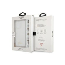 Carregar imagem no visualizador da galeria, Capa de Smartphone Guess Pearl White Chain Apple iPhone 13 Transparente