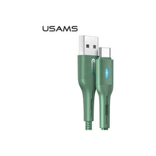 Carregar imagem no visualizador da galeria, Cabo Usams U-Bob Series  Smart Power-off Type C 1.2M Preto