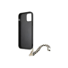 Carregar imagem no visualizador da galeria, Capa de Smartphone Guess Saffiano Chain Apple iPhone 12/ 12 Pro Preta