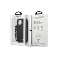 Carregar imagem no visualizador da galeria, Capa de Smartphone Guess Saffiano Chain Apple iPhone 12/ 12 Pro Preta