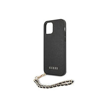 Carregar imagem no visualizador da galeria, Capa de Smartphone Guess Saffiano Chain Apple iPhone 12/ 12 Pro Preta