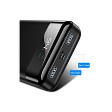 Carregar imagem no visualizador da galeria, Power Bank Usams US-CD103 PB38 Dual QC3.0+PD 30.000 mAh Preto