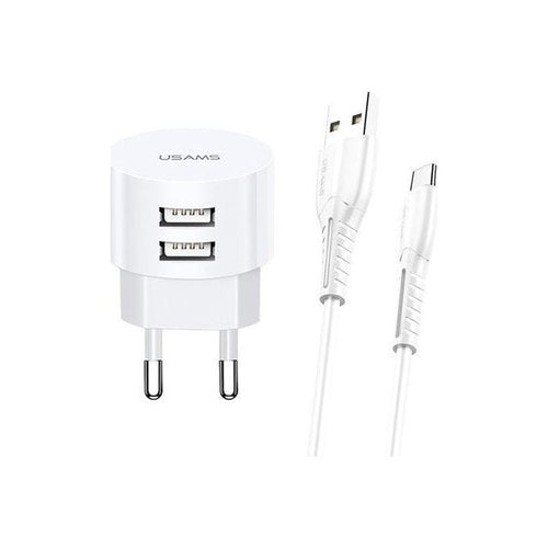 Adaptador Usams Send-Tu Series U35 + lightning Branco