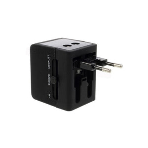 Adaptador Usams US-CC044 T2 Univeral Dual USB (4 in 1 US/AU/EU/UK) Preto