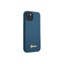 Carregar imagem no visualizador da galeria, Capa de Smartphone Guess Silicone Vintage Logo Apple iPhone 13 Azul