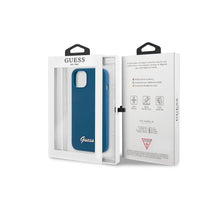 Carregar imagem no visualizador da galeria, Capa de Smartphone Guess Silicone Vintage Logo Apple iPhone 13 Azul