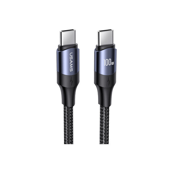 Cabo Usams US-SJ526 U71 Type-C 100W PD 3M Preto