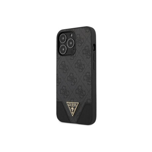 Capa de Smartphone Guess PU Metal Logo Apple iPhone 13 Pro Cinza