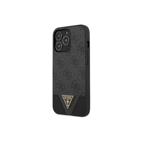 Capa de Smartphone Guess PU Metal Logo Apple iPhone 13 Pro Cinza