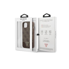 Carregar imagem no visualizador da galeria, Capa de Smartphone Guess PU Metal Logo Apple iPhone 13 Castanha