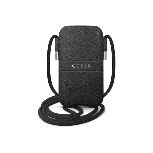 Bolsa para Smartphone Guess HangOn PU Saffiano S/M Preta