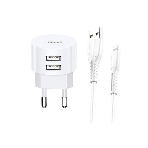 Adaptador Usams Send-Tu Series U35 + lightning Branco