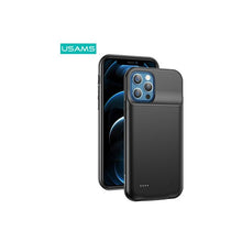 Carregar imagem no visualizador da galeria, Capa Carregadora Usams US-CD158 Apple iPhone 12 Pro Max 4.500 mAh Preta